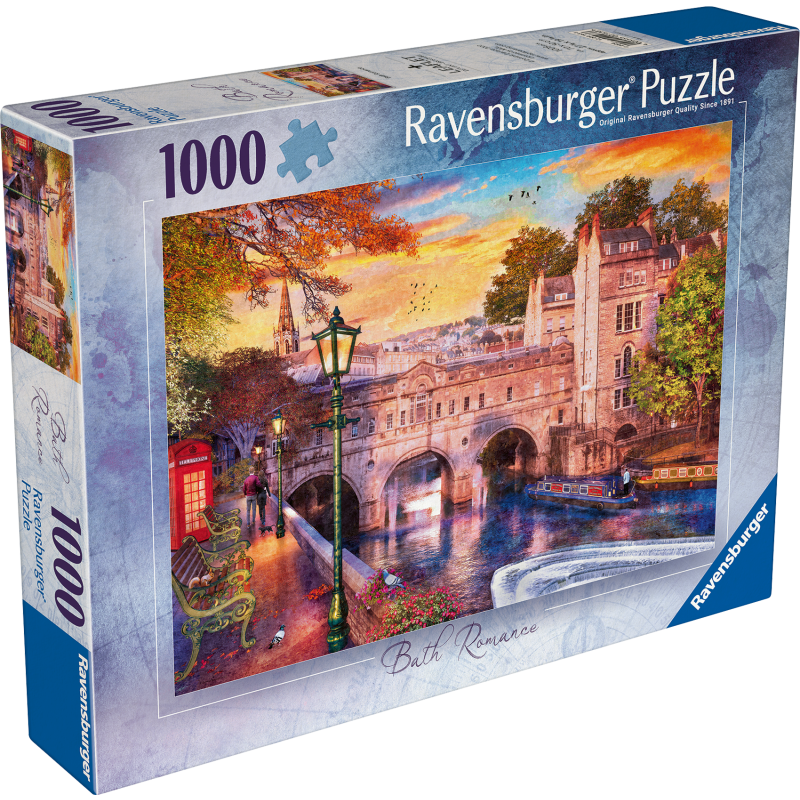 Palapeli Ravensburger 1000 palaa Bath Romance