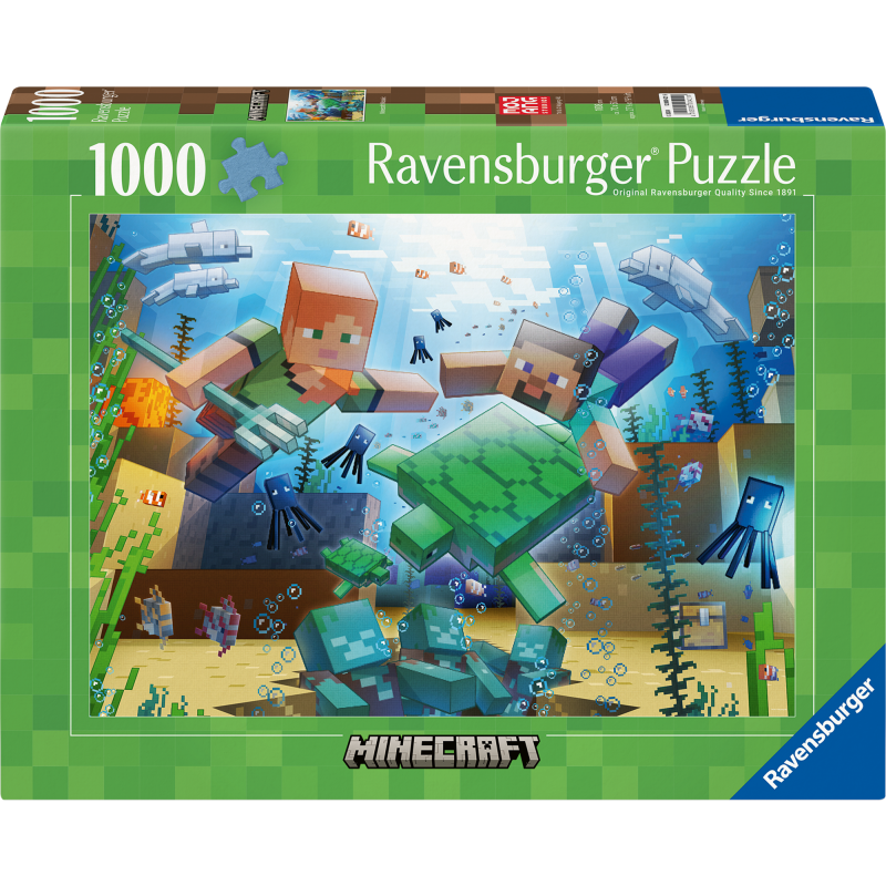 Palapeli Ravensburger 1000 palaa Minecraft Mosaic