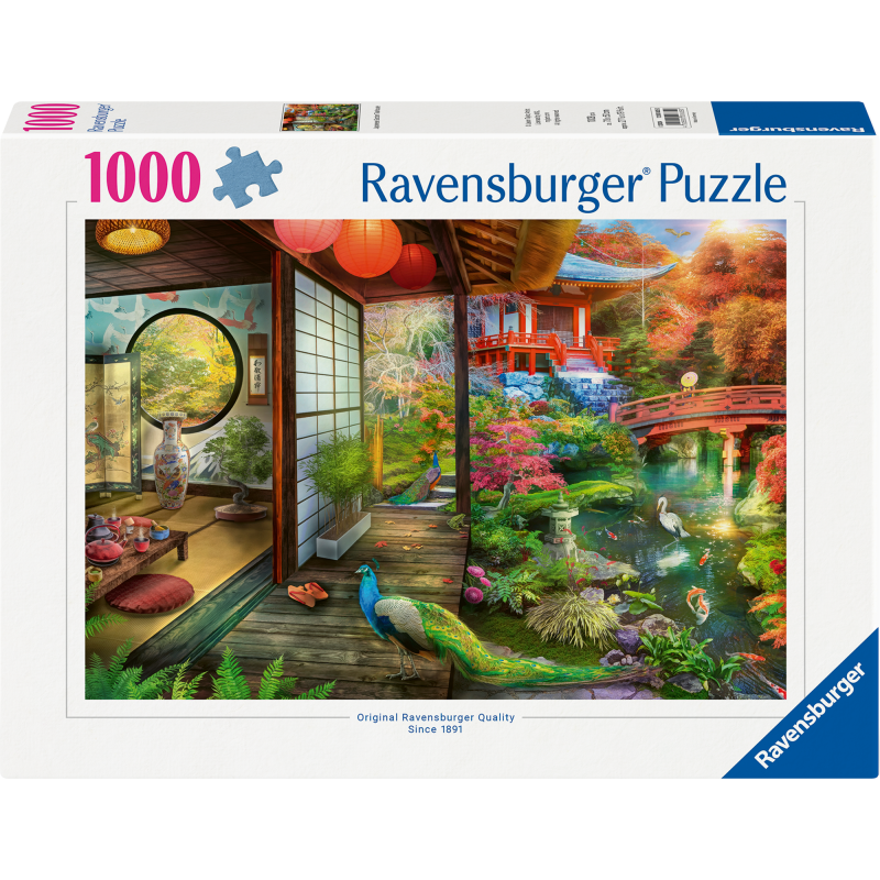 Palapeli Ravensburger 1000 palaa Japanese Garden Teahouse Kyoto