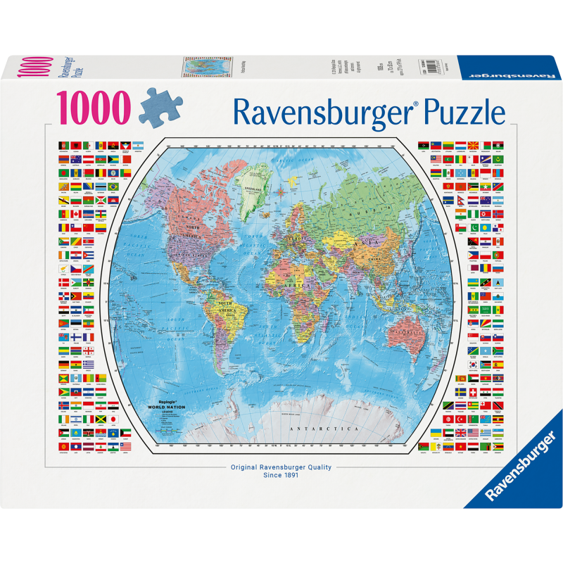 Palapeli Ravensburger 1000 palaa Political World Map