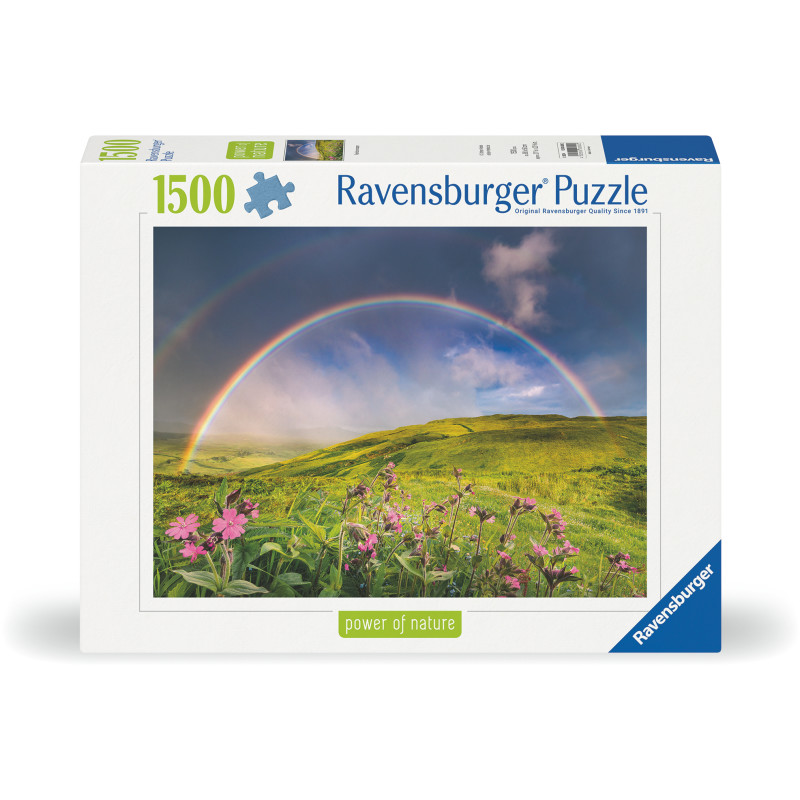 Palapeli Ravensburger 1500 palaa Rainbowscape