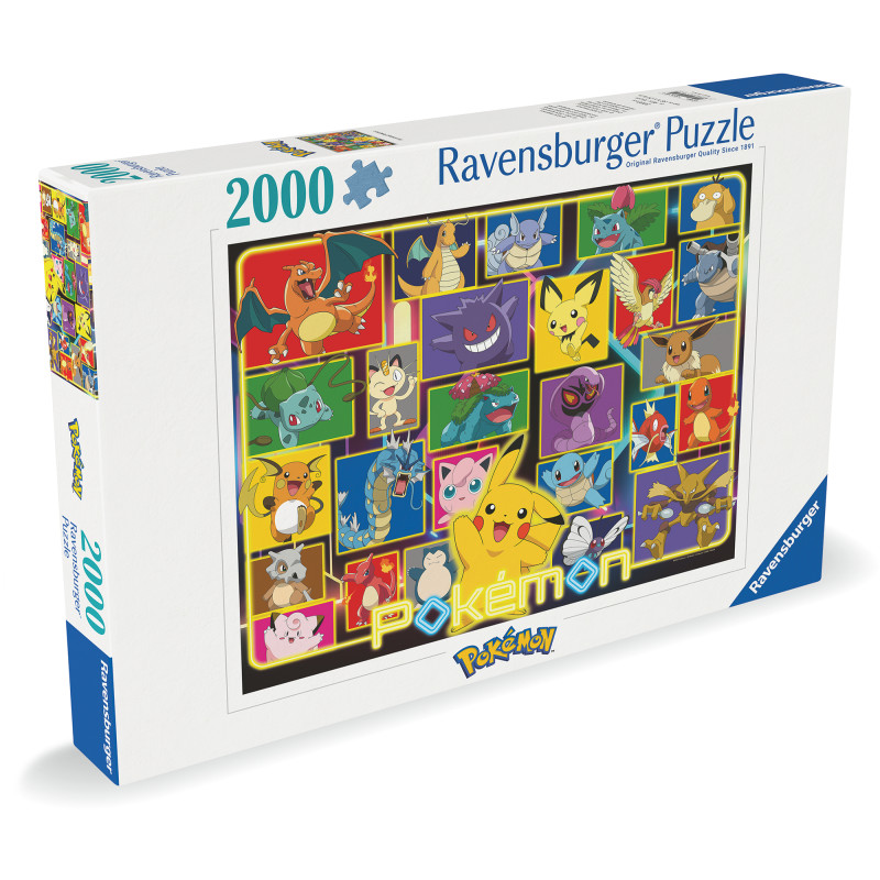 Palapeli Ravensburger 2000 palaa Pokémon