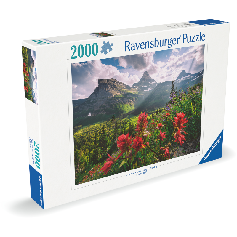Palapeli Ravensburger 2000 palaa Pristine Mountains