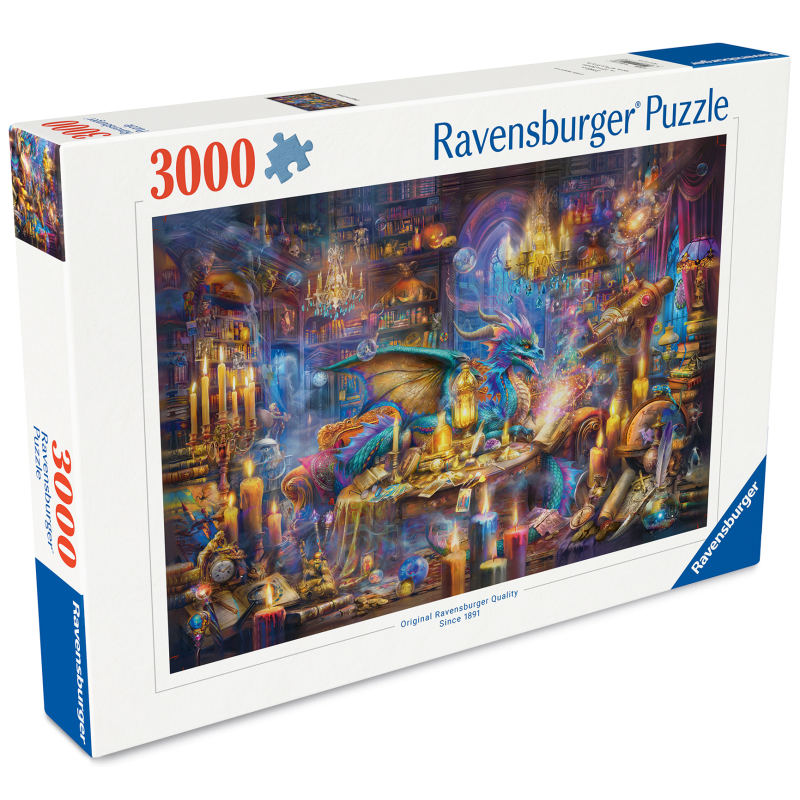 Palapeli Ravensburger 3000 palaa Dragon’s Library
