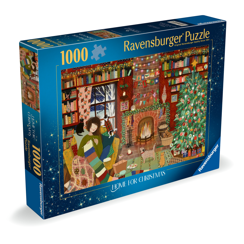 Palapeli Ravensburger 1000 palaa Home for Christmas