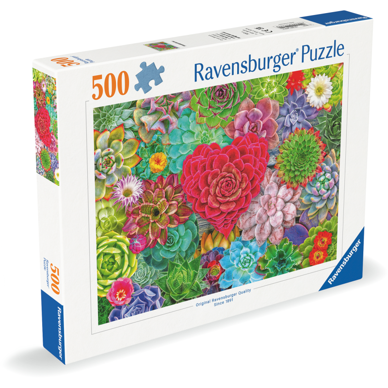 Palapeli Ravensburger 500 palaa Succulent Love