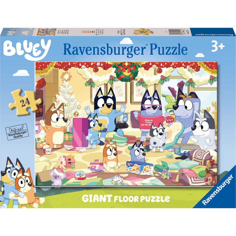 Lattiapalapeli Ravensburger 24 palaa Bluey Christmas