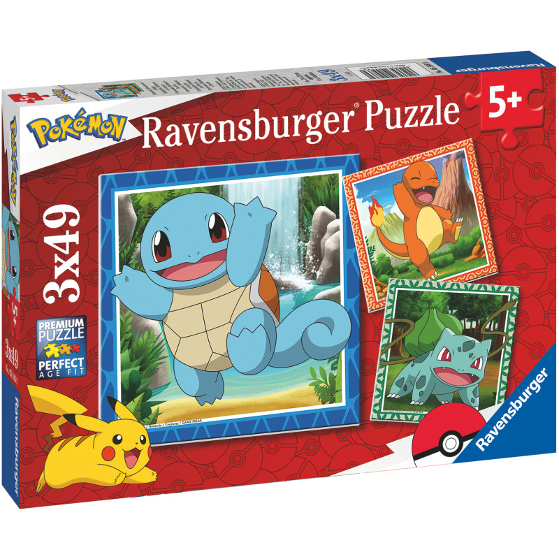 Palapeli Ravensburger Pokémon 3x49 palaa