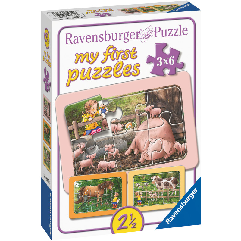 Palapeli Ravensburger Exploring The Farm 3x6 palaa