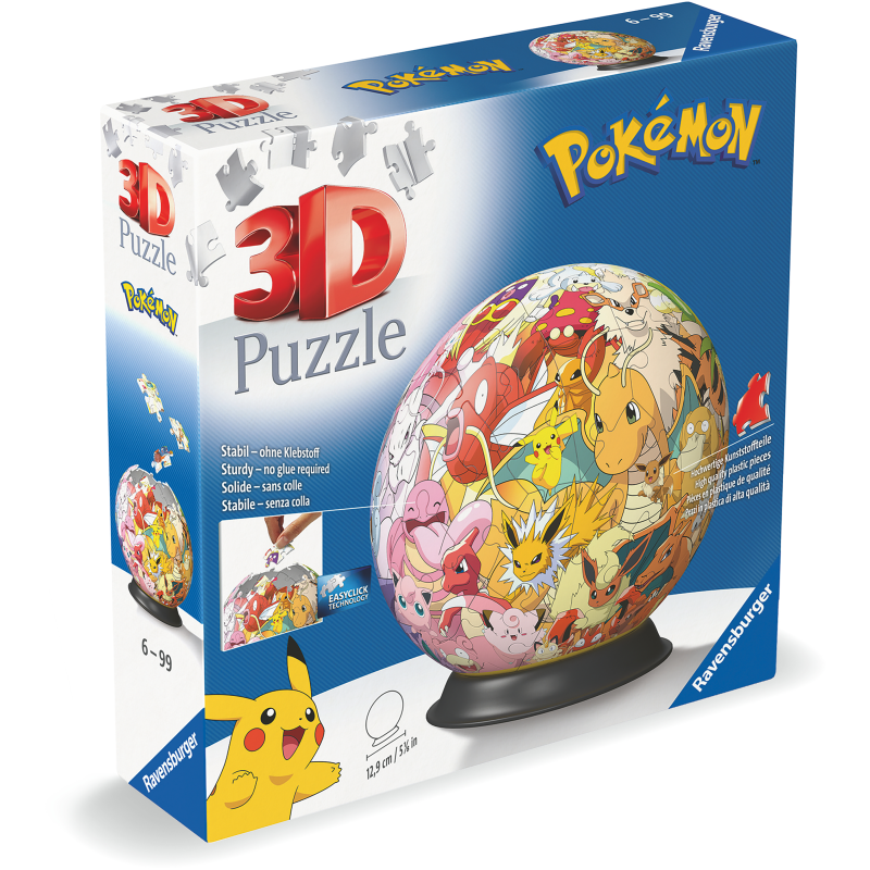 Palapeli Ravensburger 72 palaa 3D Pokémon Multicharacter