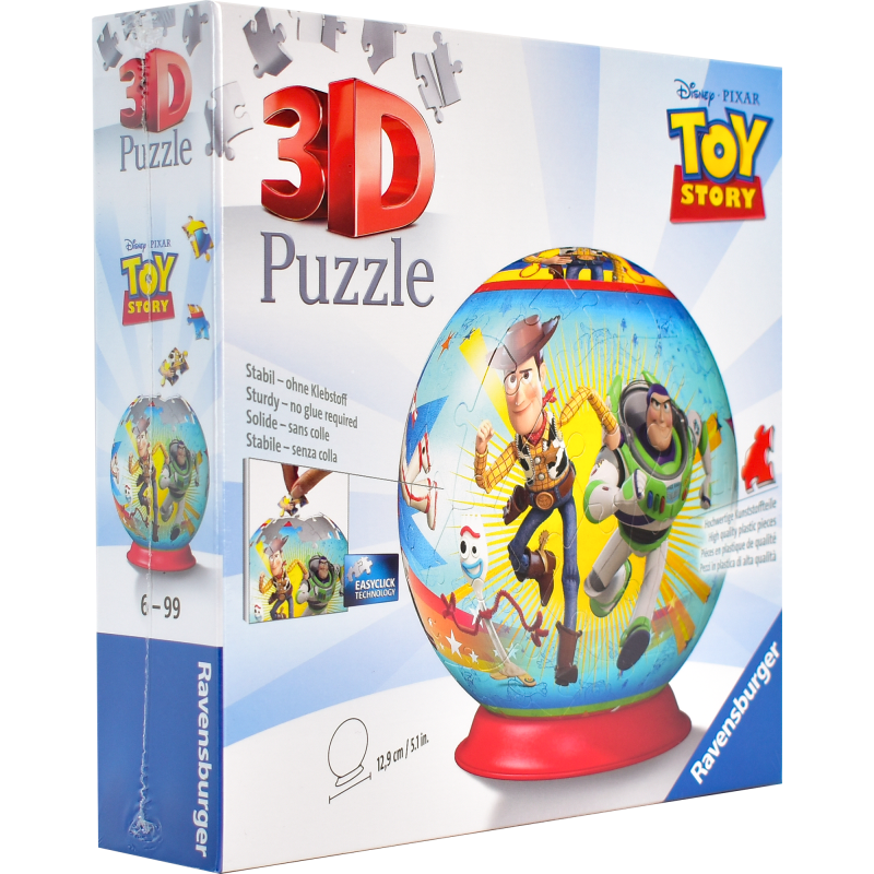 Palapeli Ravensburger 3D Toy Story pallo 72 palaa