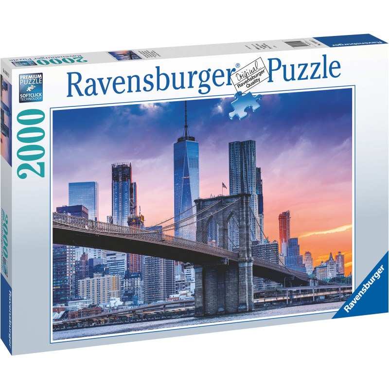 Palapeli Ravensburger New York Skyline 2000 palaa