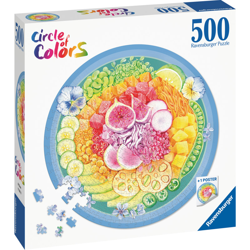 Palapeli Ravensburger Circle Of Colors Poke Bowl 500 palaa