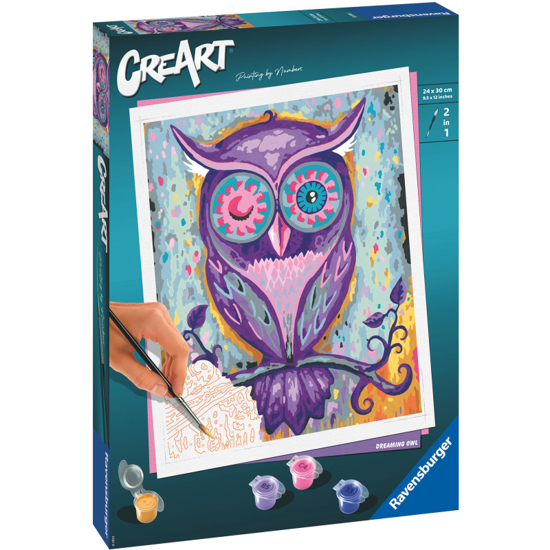 Ravensburger CreArt Dreaming Owl -maalaussetti