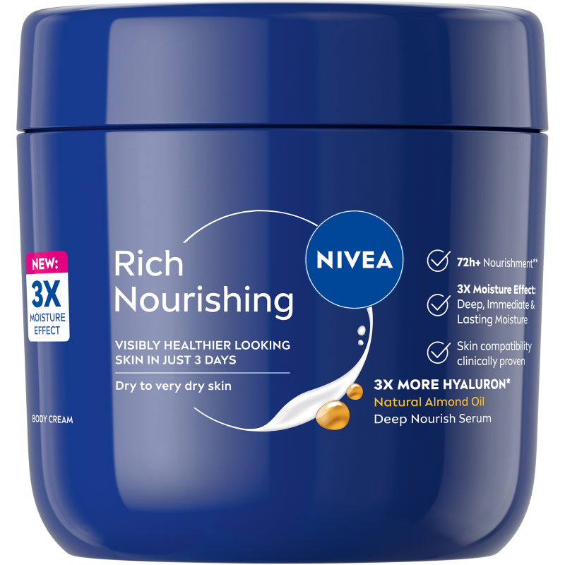 Vartalovoide Nivea 400 ml Rich Nourishing