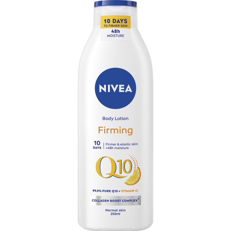Vartaloemulsio Nivea Q10 250 ml Firming normaalille iholle
