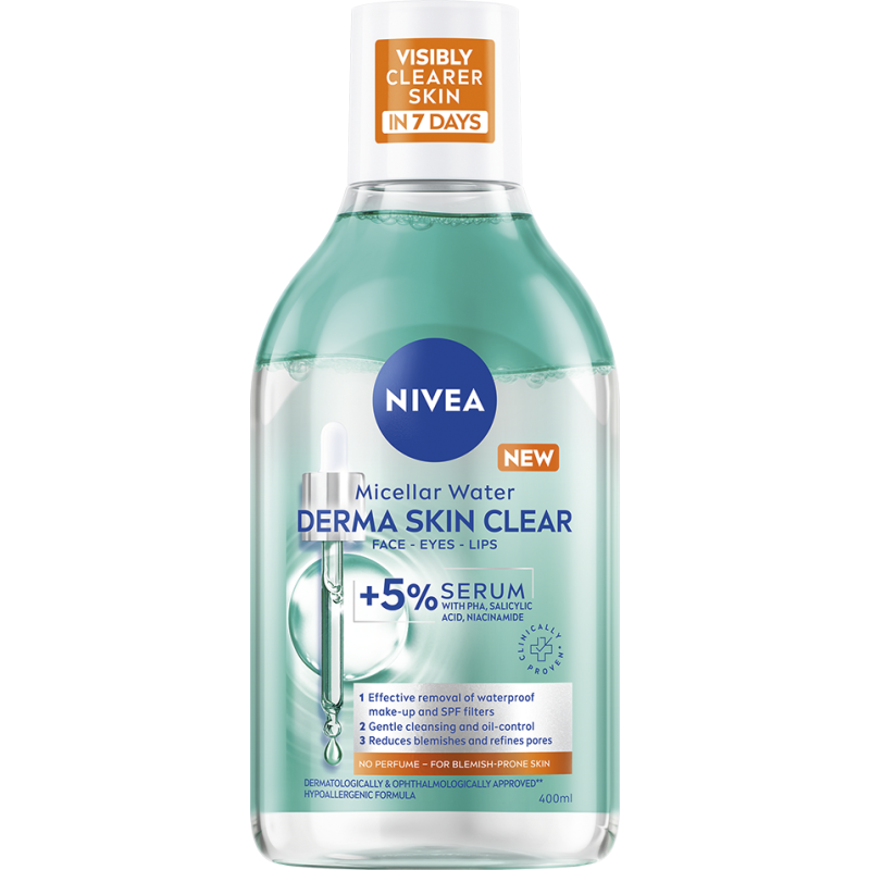 Misellivesi Nivea 400 ml Derma Skin Clear Refining