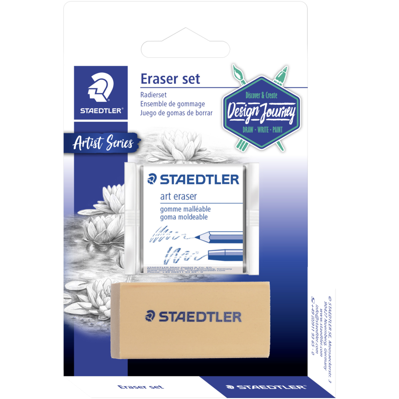 Pyyhekumi Staedtler 2 kpl taiteilijakäyttö