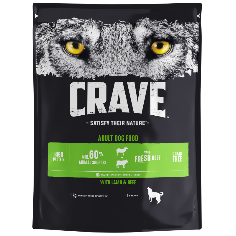 Koiranruoka 1 kg lammas-härkä