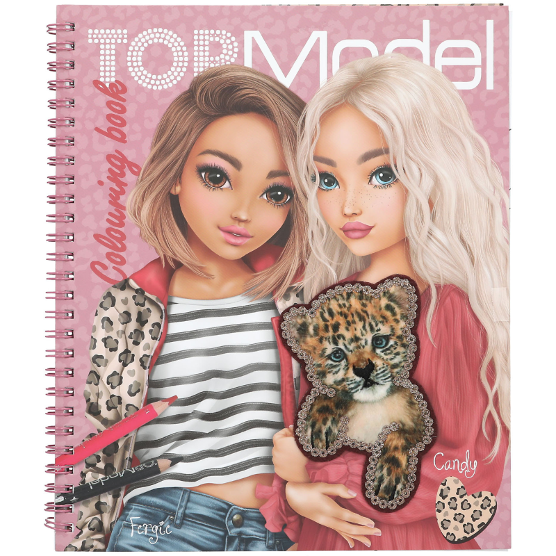 Värityskirja TOPModel Leoheart paljeteilla