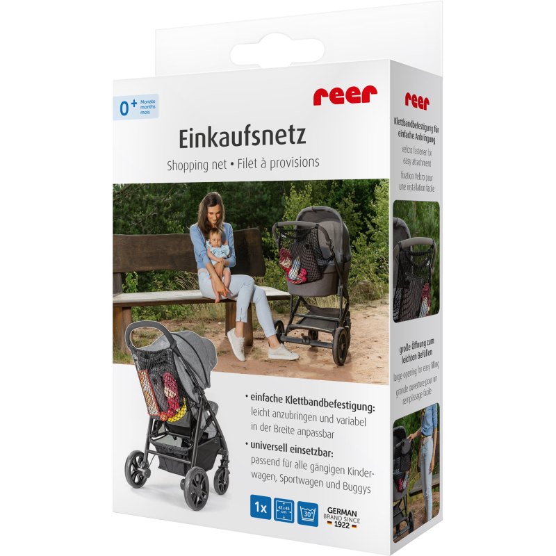 Verkkokassi Reer rattaisiin musta
