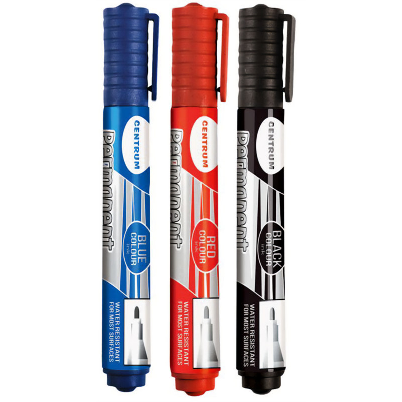 Huopakynä 3 kpl pysyvä jälki sin+pun+must