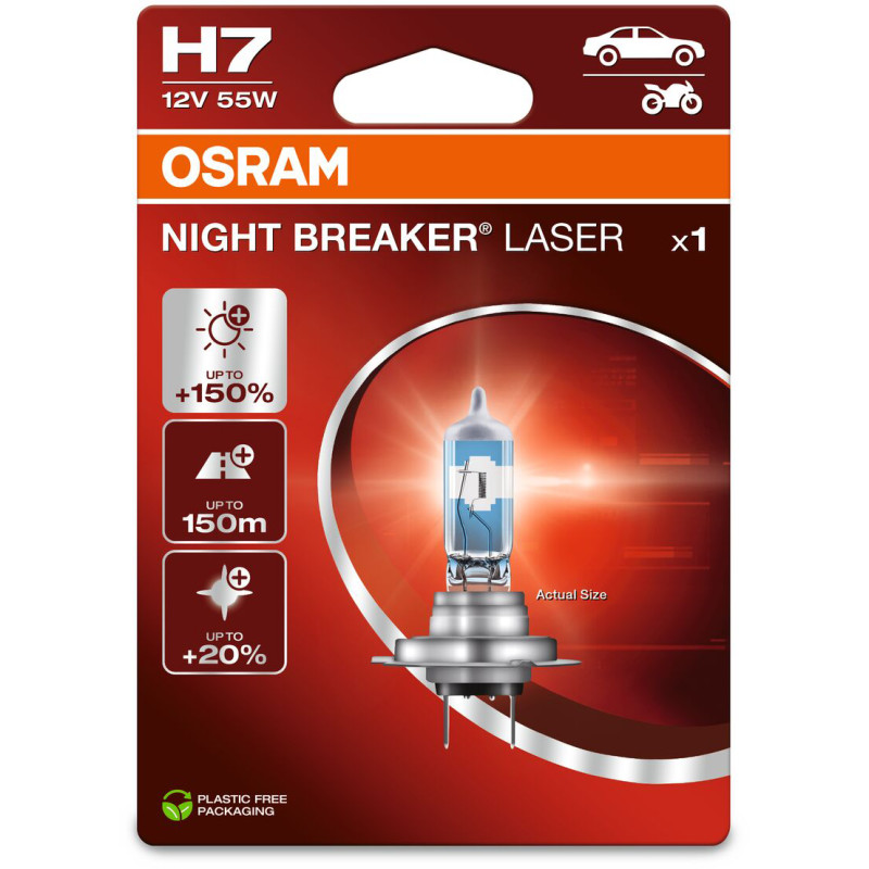 Polttimo Osram Night Breaker Laser H7