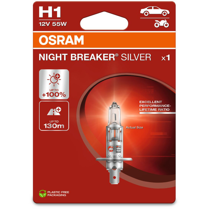 Polttimo Osram Night Breaker Silver H1