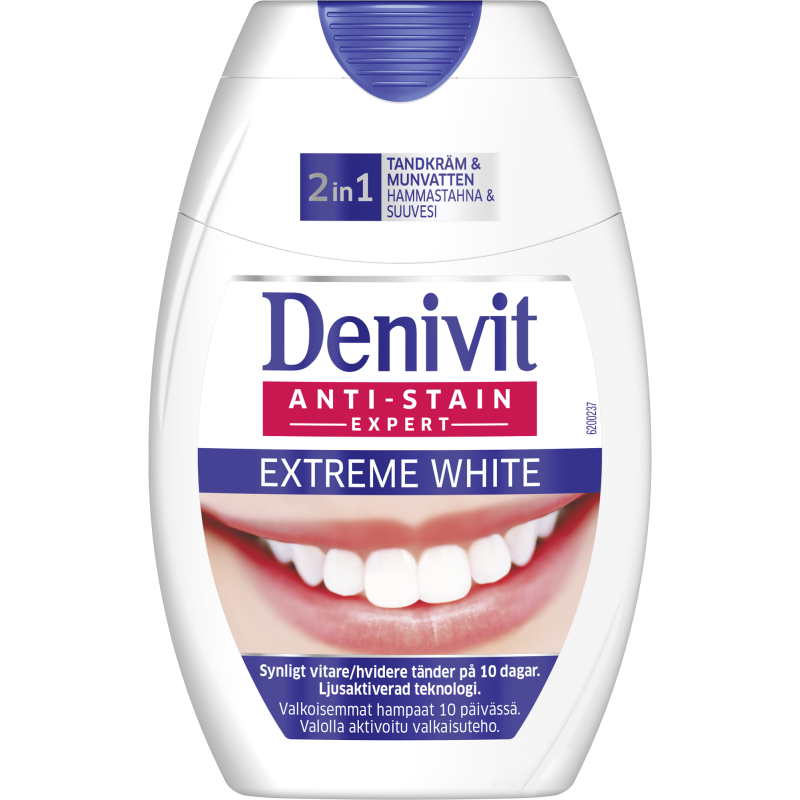 Hammastahna ja Suuvesi 75ml 2in1 Extreme White