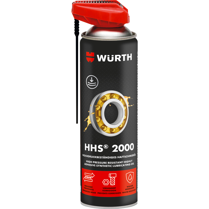 Voiteluspray Wurth HHS2000 500 ml Black Edition