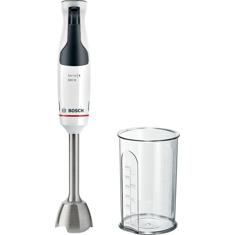 Sauvasekoitin Bosch Serie 4 ErgoMaster 600 W, valkoinen