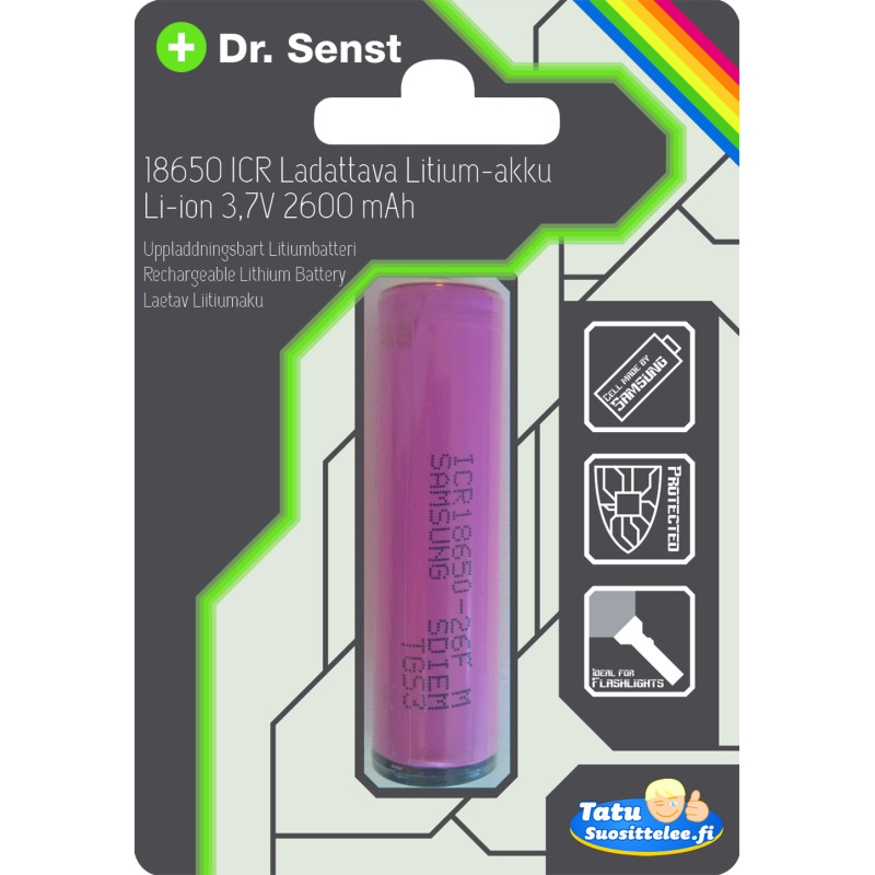 Litium akku 18650 2600 MAh Tokmanni fi Litium akku 18650 2600 MAh Tokmanni fi