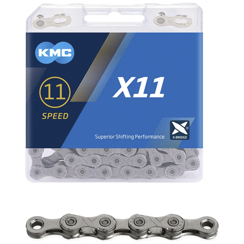 Ketju KMC 11v X11R harmaa, 118L