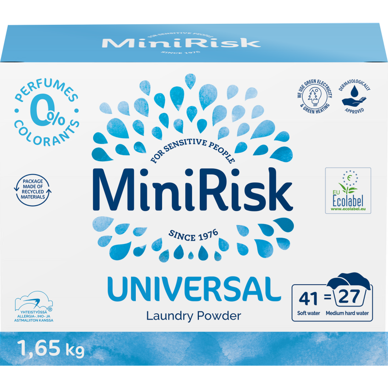 Pyykinpesujauhe Mini Risk 1,65 kg Universal