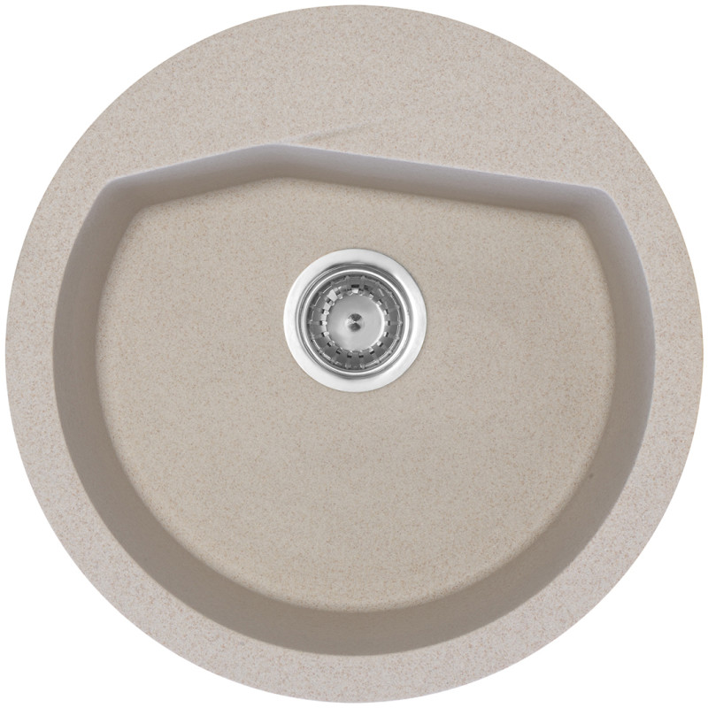 Keittiöallas Aqualine Ø 516 mm X-Granit hiekanvärinen