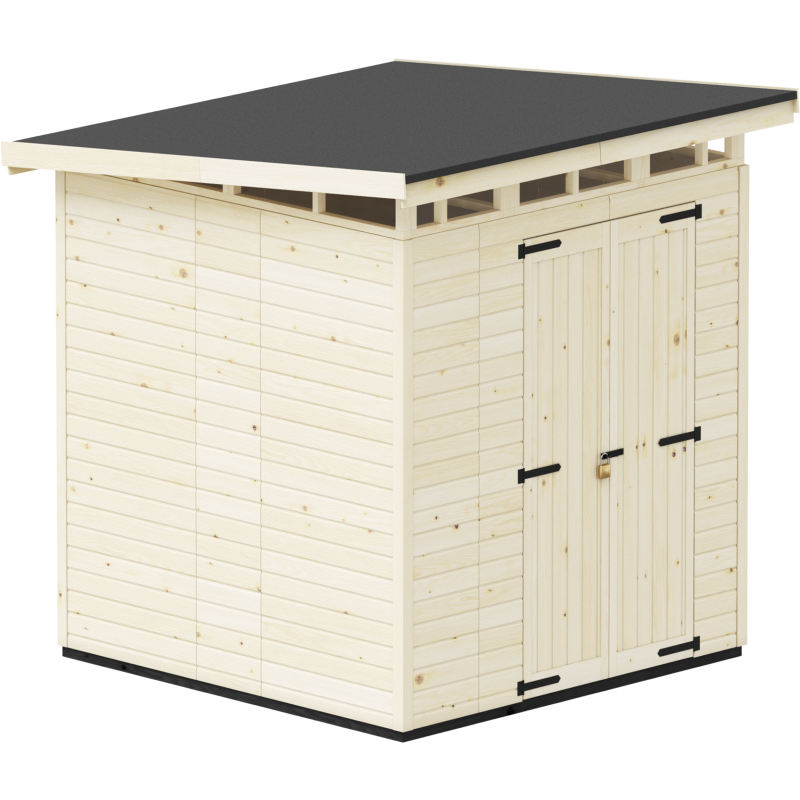 Puutarhavaja Upyard Strongbox XL, 203 x 203 x 230 cm, luonnollinen väri