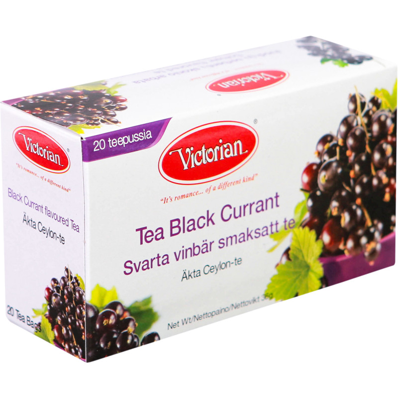 Musta tee Victorian 20 kpl mustaherukka