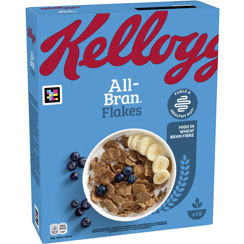 All Bran Flakes Kellogg's 375 g muro