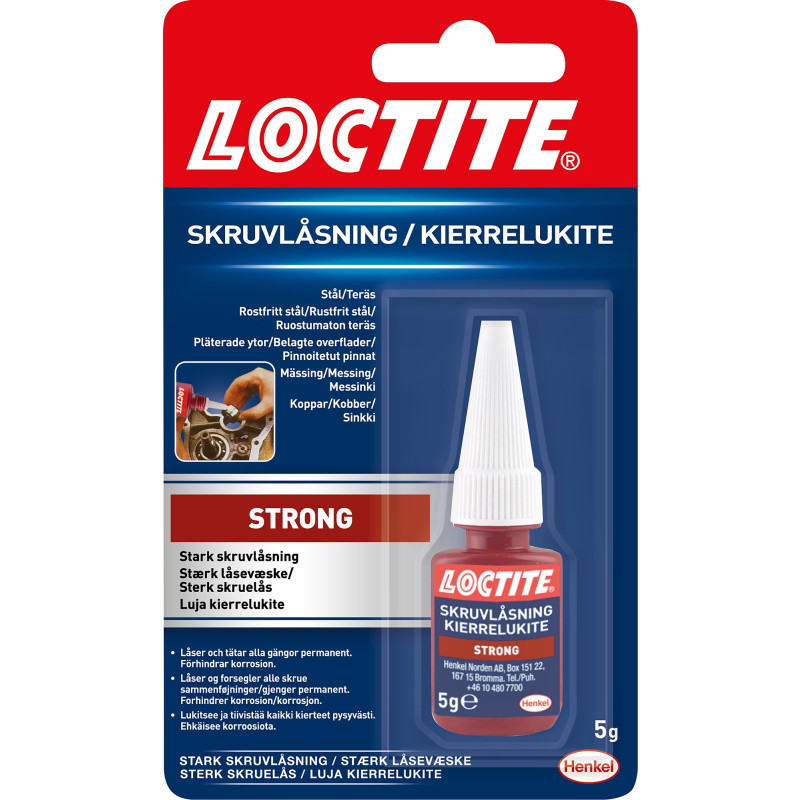 Ruuvi- ja laakerilukite Loctite 5g voimakas