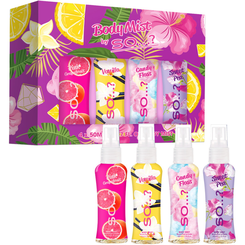 Vartalotuoksu SO…? 4 x 50 ml Body Mist Mini