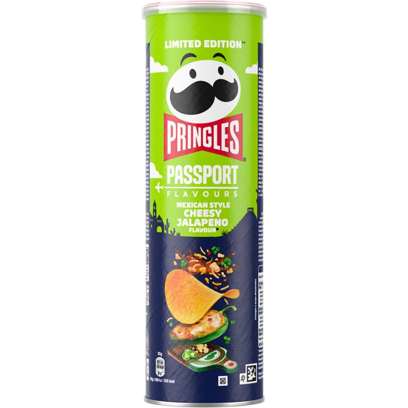 Pringles 165 g Mexican Style Cheesy Jalapeno
