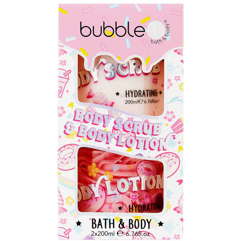 Lahjapakkaus Bubble T 400 ml vartalon kuorinta- ja hoitovoide