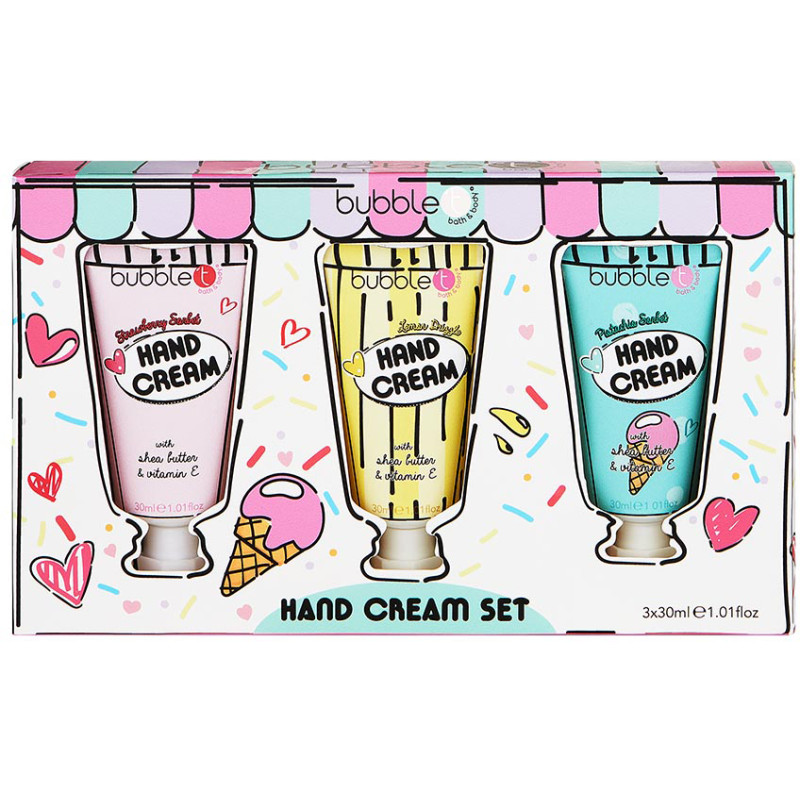 Lahjapakkaus Bubble T 3 x 30 ml käsivoidetrio