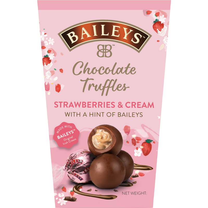 Suklaatryffeli Baileys 205 g Chocolate Truffles Strawberries & Cream