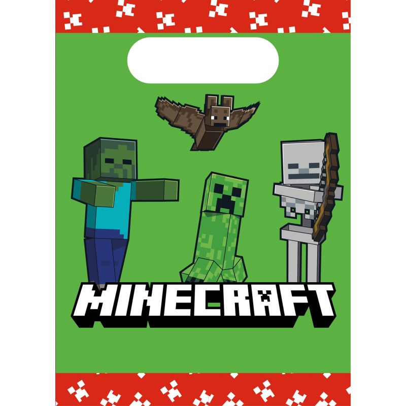 Partypussi Decorata Party 4 kpl Minecraft