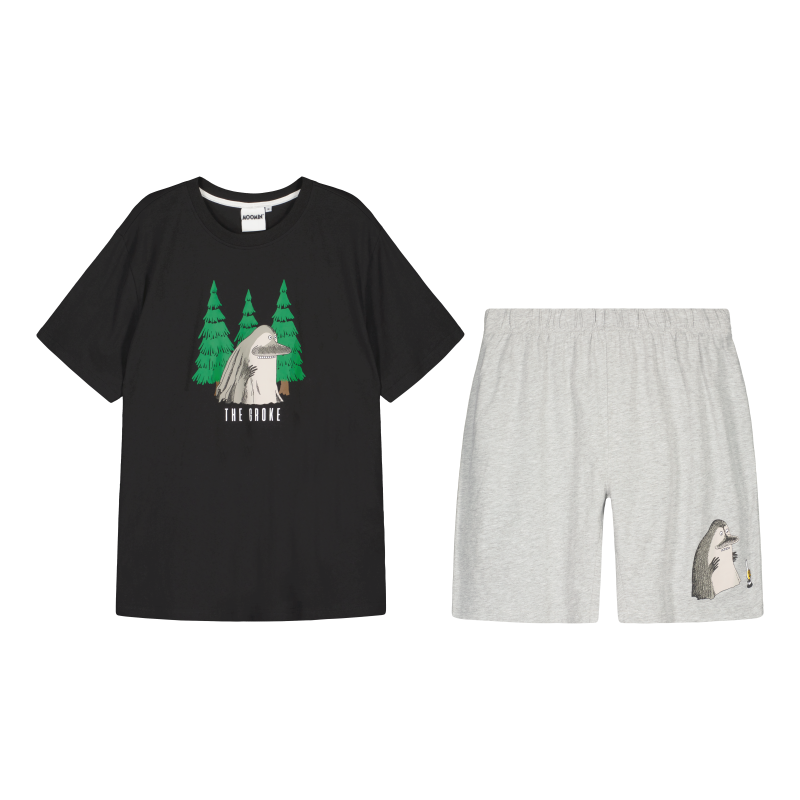 Miesten shortsipyjama Muumi Mörkö