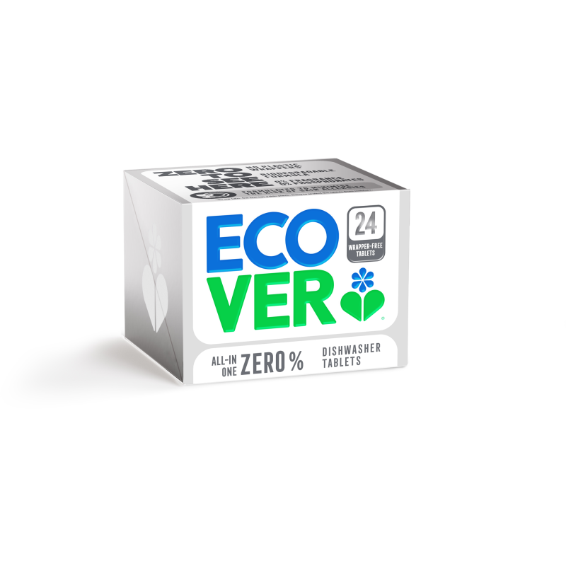 Konetiskitabletti Ecover 24 kpl All-in-One Zero%