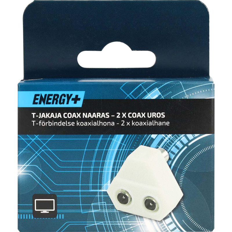 Antenniadapteri Energy+ Coax naaras - 2 x Coax uros