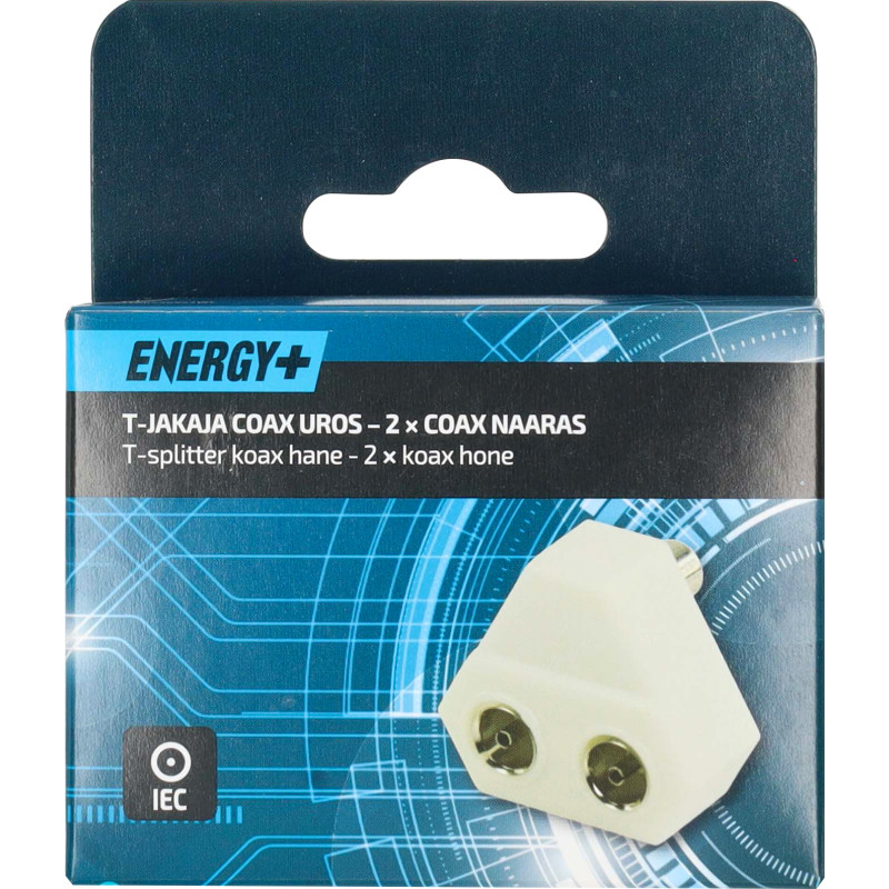Antenniadapteri Energy+ Coax uros - 2 x Coax naaras