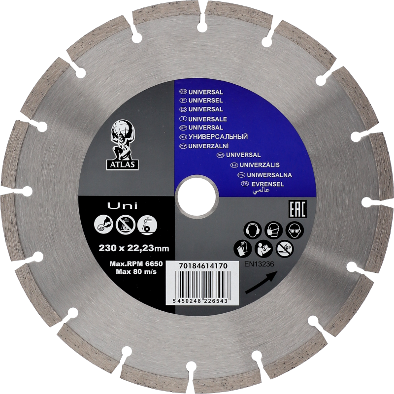 Timanttikatkaisulaikka Atlas 230 mm